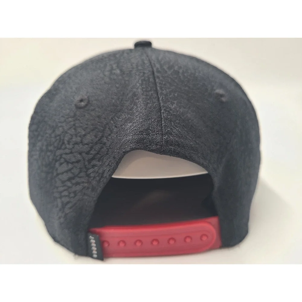 Youth Air Jordan Jumpman Cement‎ Elephant Print Snapback Hat Cap Boy Black Red